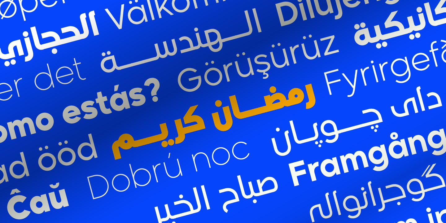 Пример шрифта Madani Arabic Thin